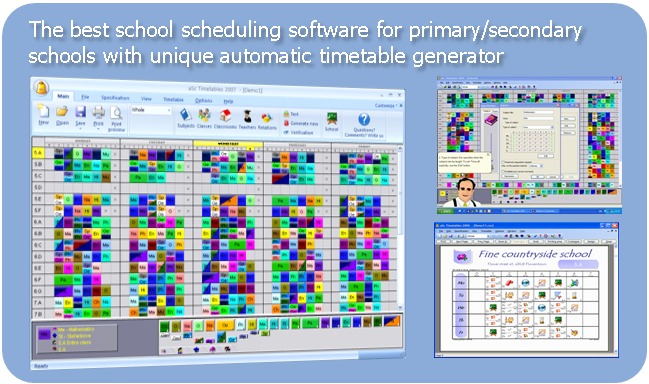 The best school scheduling software for primary/secondary schools with unique automatic timetable generator