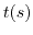 $t(s)$