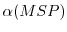 $\alpha(MSP)$