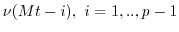 $\nu(Mt),\ t \ge p/M$