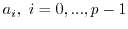 $a_i=a_i^b,\ i=0,...,p-1$