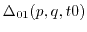 $a=a(p,b,t0)$