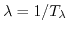 $ \mu > 1/m\ \lambda$