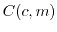 $m=m(c,r)$