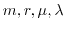 $\displaystyle P_0(\mu,\lambda)=(\sum_{k=0}^{m-1} \frac {\rho^k}{ k!} +\frac {m^m}{m!}\sum_{k=m}^{m+r} (\frac{\rho}{m})^k)^{-1}$