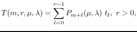 $m,r,\mu,\lambda$