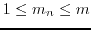 $\tau_{n+1}=\tau_n+\xi_n(\mu_n),\ \xi(\mu_n) = - 1/\mu_n\ log(1-\eta)$