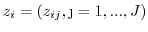 $\displaystyle z_i=z_{i-1)} \ s_i.$
