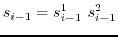 $\displaystyle s_i=\frac {Z_{p(i)} }{Zz_{p(i-1)}},$