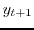 $y_{t+1}$