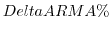 $DeltaARMA \%$