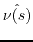 $\hat{\nu(s)}$