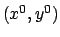 $(x^0,y^0)$