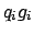 $q_i g_i$