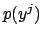 $p(y^j)$