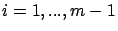$i=1,...,m-1$