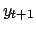 $y_{t+1}$