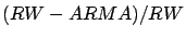 $(RW-ARMA)/RW$
