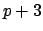 $p+3$