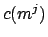 $c(m^j)$