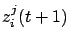 $z_i^j(t+1)$