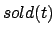 $sold(t)$