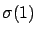 $\sigma(1)$