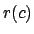 $r(c)$