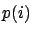 $p(i)$