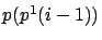 $p(p^1(i-1))$