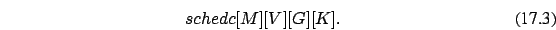 \begin{eqnarray}
schedc[M][V][G][K].
\end{eqnarray}