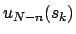$u_{N-n}(s_k)$
