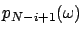 $p_{N-i+1}(\omega)$
