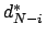 $d_{N-i}^*$