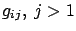 $g_{ij},\ j >1$