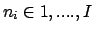 $n_i \in {1,....,I}$