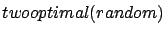 $two optimal (random)$