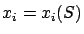 $x_i=x_i(S)$