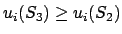 $u_i(S_3) \ge
u_i(S_2)$