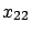 $x_{22}$