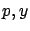 $p,y$
