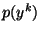 $p(y^k)$