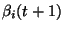 $\beta_i(t+1)$