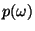 $p(\omega)$