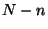 $N-n$