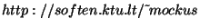 $http://soften.ktu.lt/\tilde{~}mockus$