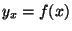 $y_x=f(x)$
