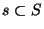 $s \subset S$