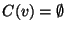 $C(v)=\emptyset$