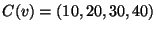 $C(v)=(10,20,30,40)$